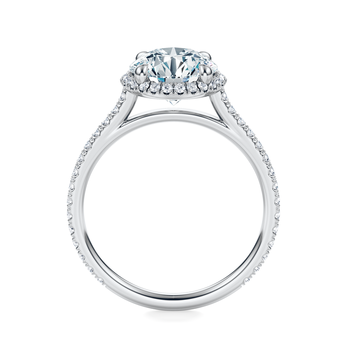 Essex Pavé Halo Engagement Ring Setting