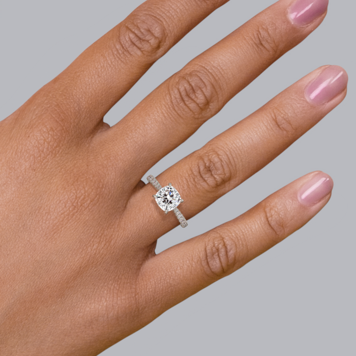 Madison Pavé Engagement Ring Setting