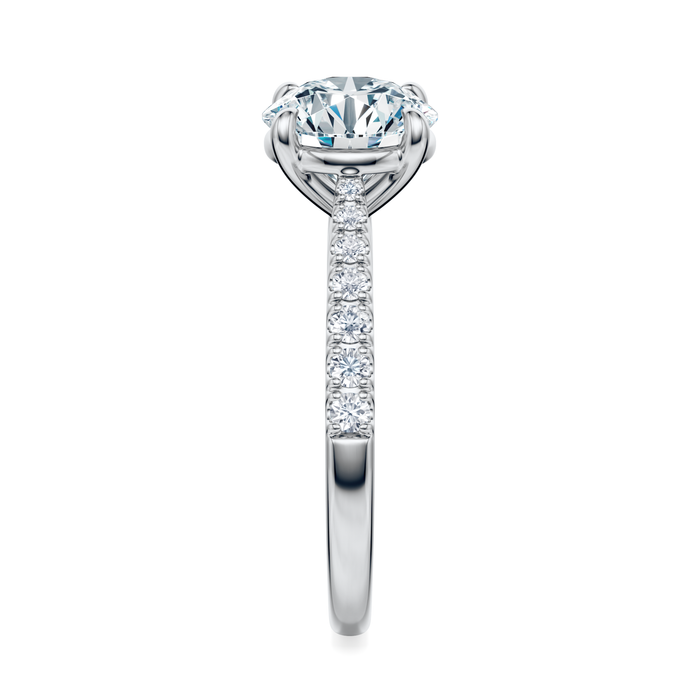 Madison Pavé Engagement Ring Setting