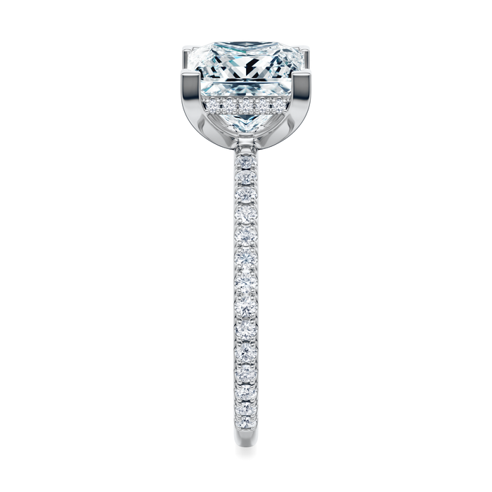 Baxter Pavé Hidden Halo Engagement Ring Setting