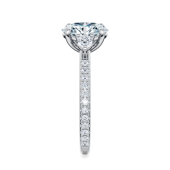 Petite Elizabeth Pavé Engagement Ring Setting