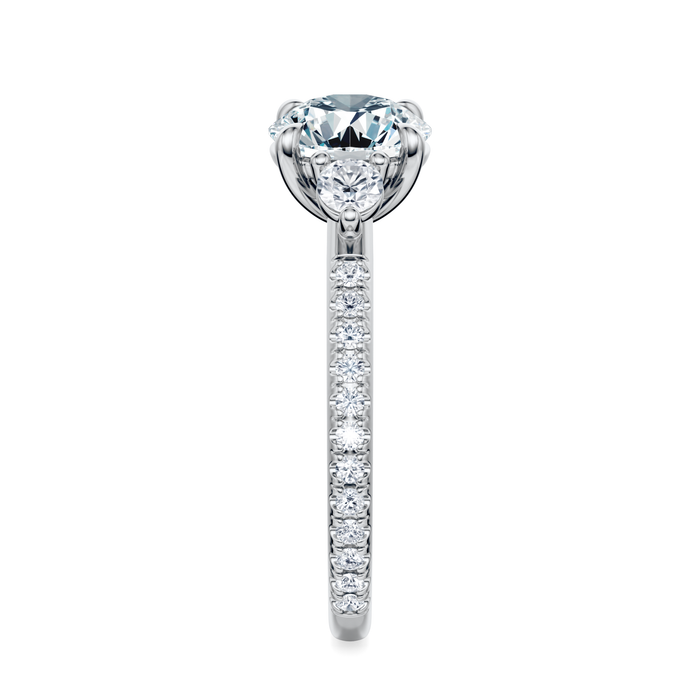 Petite Elizabeth Pavé Engagement Ring Setting
