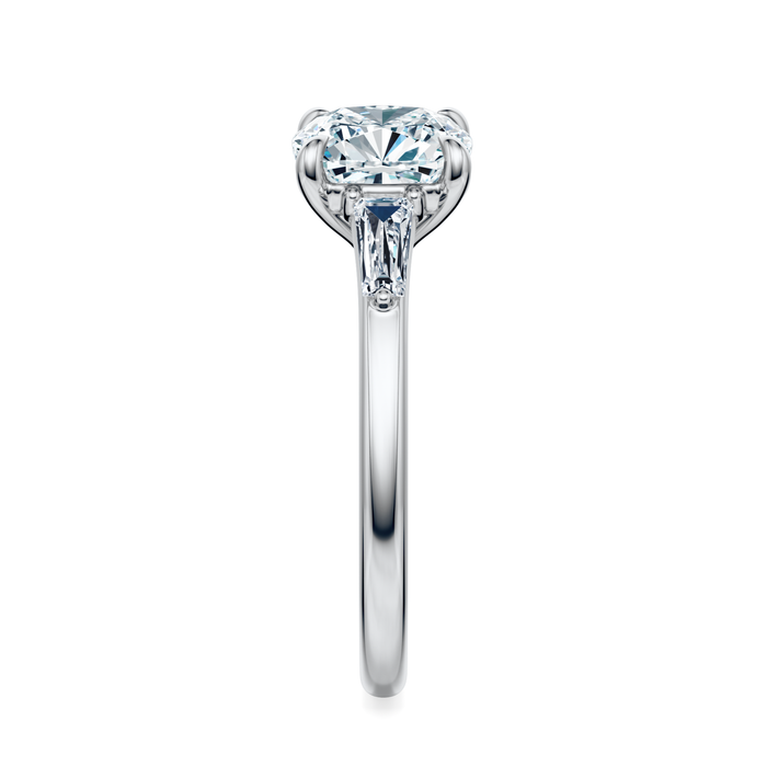 Vesey 3-Stone Engagement Ring Setting