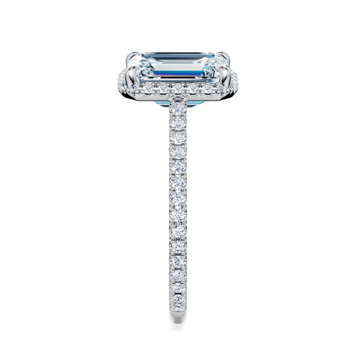 Essex Pavé Halo Engagement Ring Setting
