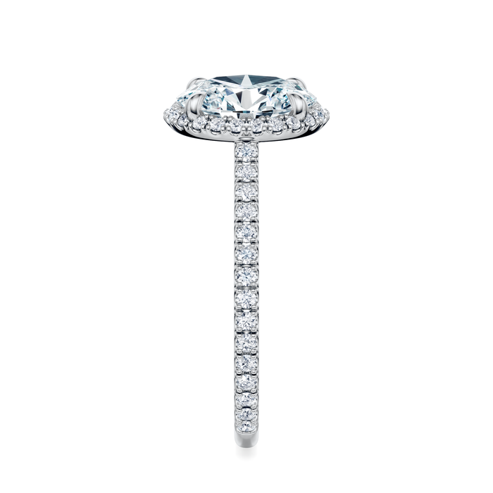 Essex Pavé Halo Engagement Ring Setting