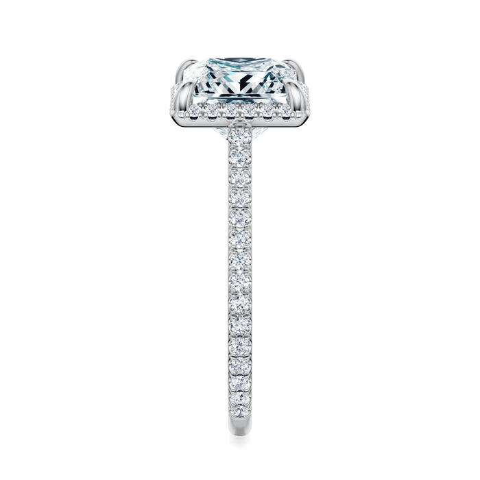 Essex Pavé Halo Engagement Ring Setting
