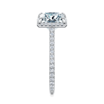 Essex Pavé Halo Engagement Ring Setting