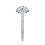 Essex Pavé Halo Engagement Ring Setting
