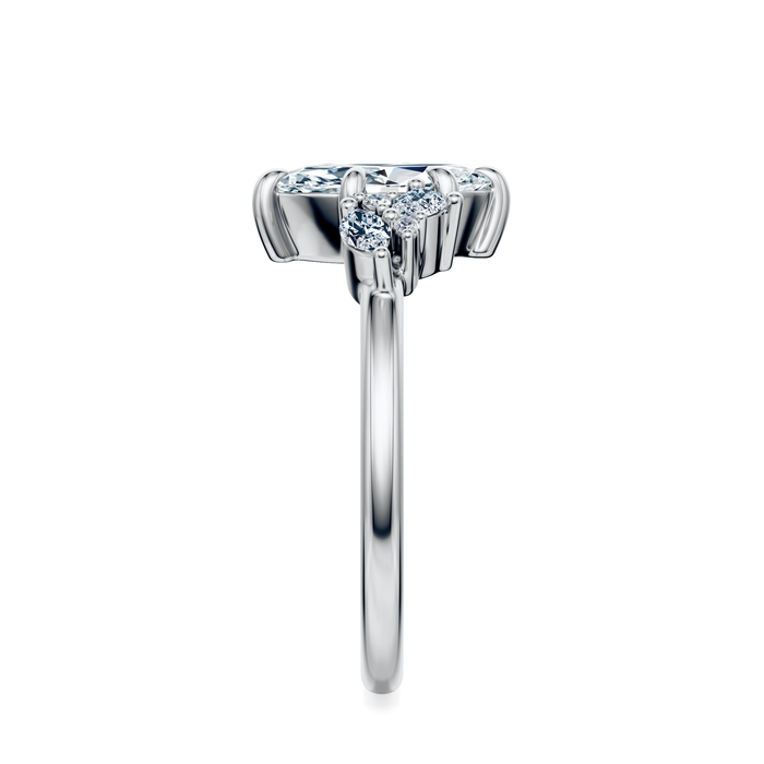Petite Mulberry Engagement Ring Setting