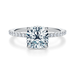 Baxter Pavé Hidden Halo Engagement Ring Setting