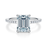 Baxter Pavé Hidden Halo Engagement Ring Setting