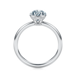 Ludlow Half Bezel Engagement Ring Setting