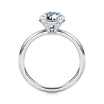 Ludlow Half Bezel Engagement Ring Setting