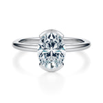 Ludlow Half Bezel Engagement Ring Setting