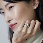 Small Baxter Half Diamond Eternity Wedding Band