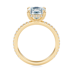 Baxter Pavé Hidden Halo Engagement Ring Setting