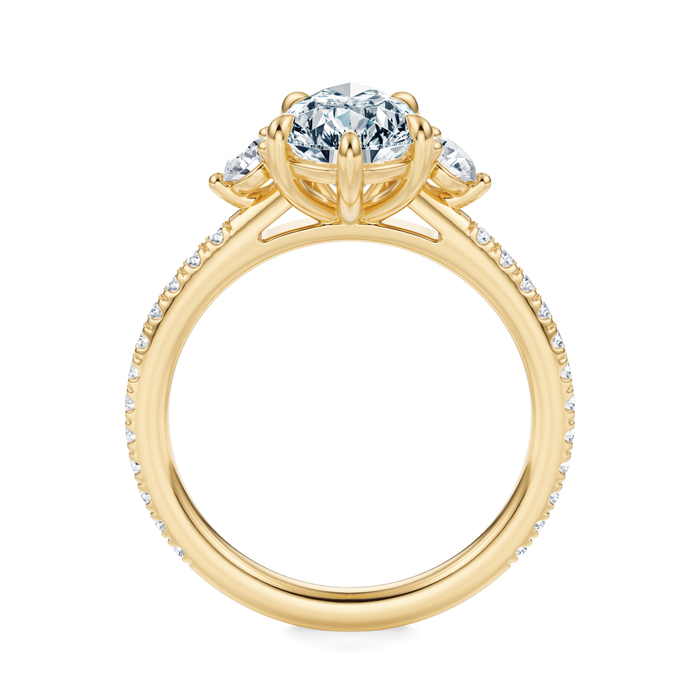Petite Elizabeth Pavé Engagement Ring Setting