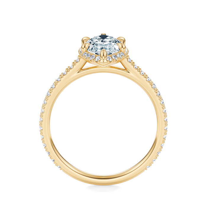 Essex Pavé Halo Engagement Ring Setting