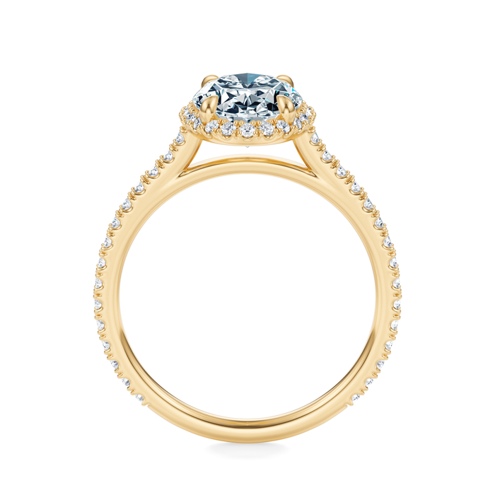 Essex Pavé Halo Engagement Ring Setting