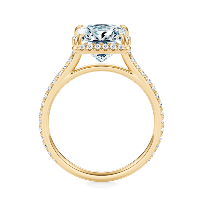 Essex Pavé Halo Engagement Ring Setting