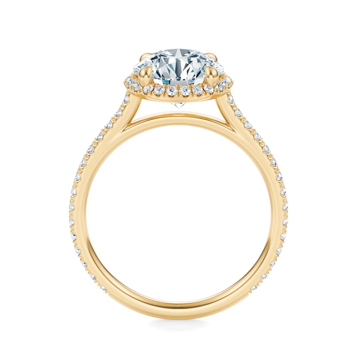 Essex Pavé Halo Engagement Ring Setting
