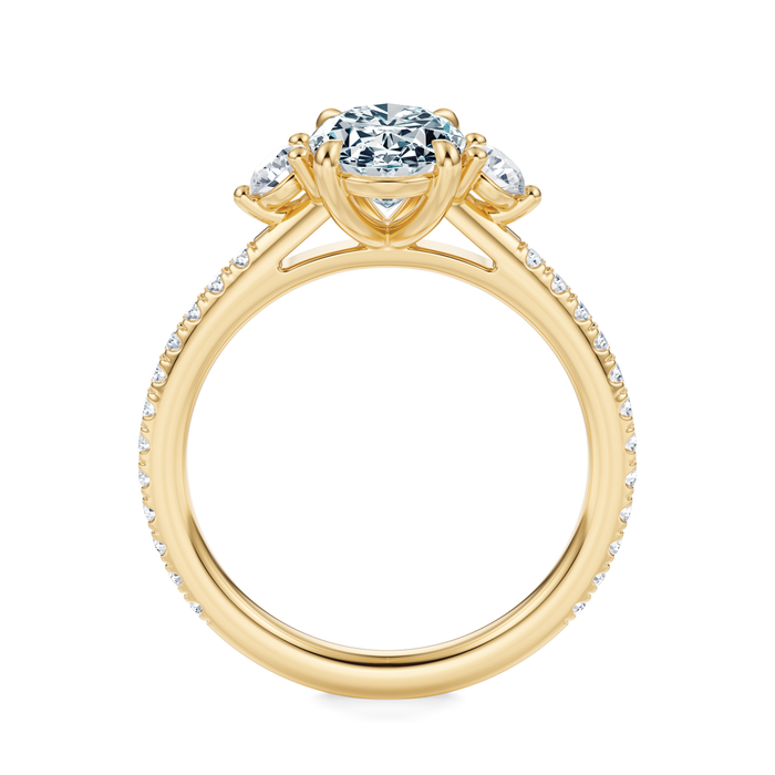 Petite Elizabeth Pavé Engagement Ring Setting
