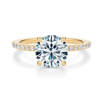 Baxter Pavé Hidden Halo Engagement Ring Setting