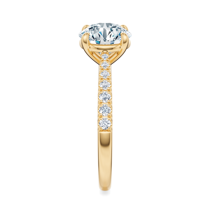 Madison Pavé Engagement Ring Setting