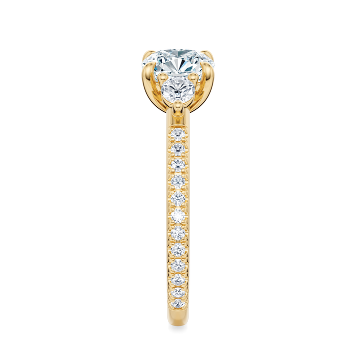 Petite Elizabeth Pavé Engagement Ring Setting