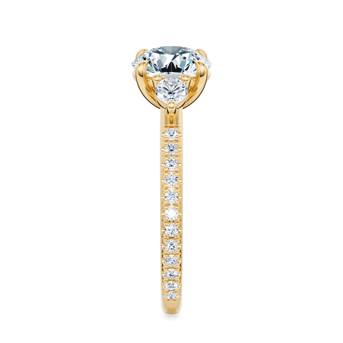 Petite Elizabeth Pavé Engagement Ring Setting