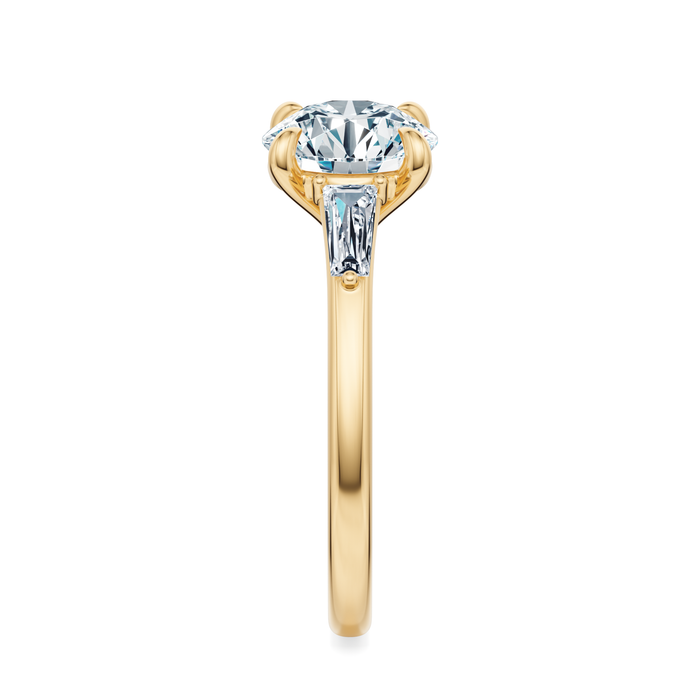 Vesey 3-Stone Engagement Ring Setting