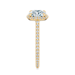 Essex Pavé Halo Engagement Ring Setting