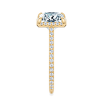 Essex Pavé Halo Engagement Ring Setting