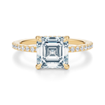 Baxter Pavé Hidden Halo Engagement Ring Setting