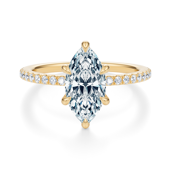 Baxter Pavé Hidden Halo Engagement Ring Setting
