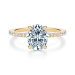 Baxter Pavé Hidden Halo Engagement Ring Setting