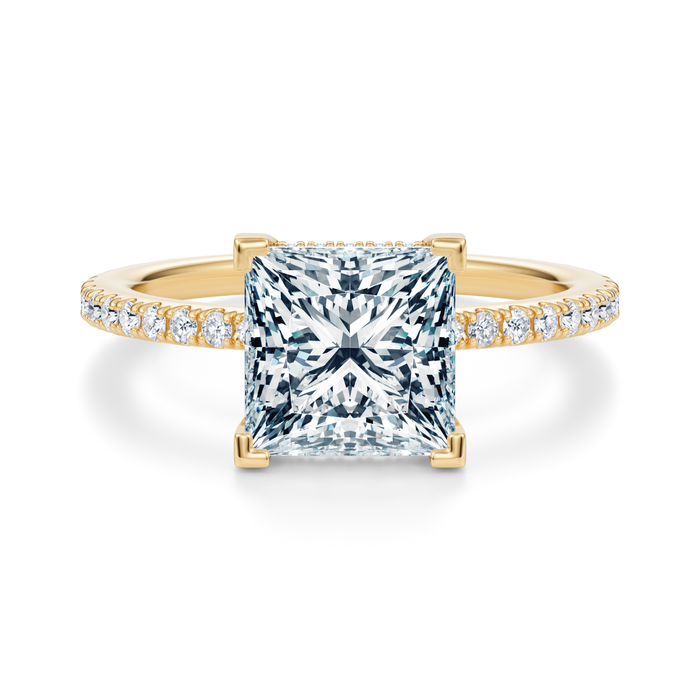Baxter Pavé Hidden Halo Engagement Ring Setting