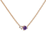 Birthstone & Diamond Necklace
