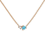Birthstone & Diamond Necklace