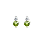 Birthstone & Diamond Stud Earrings