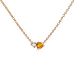 Birthstone & Diamond Necklace
