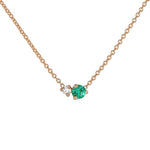 Birthstone & Diamond Necklace