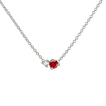 Birthstone & Diamond Necklace