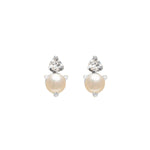 Birthstone & Diamond Stud Earrings