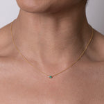 Birthstone & Diamond Necklace