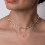 Birthstone & Diamond Necklace