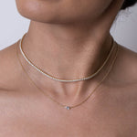 Birthstone & Diamond Necklace