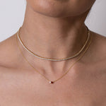 Birthstone & Diamond Necklace