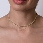Birthstone & Diamond Necklace