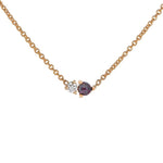 Birthstone & Diamond Necklace